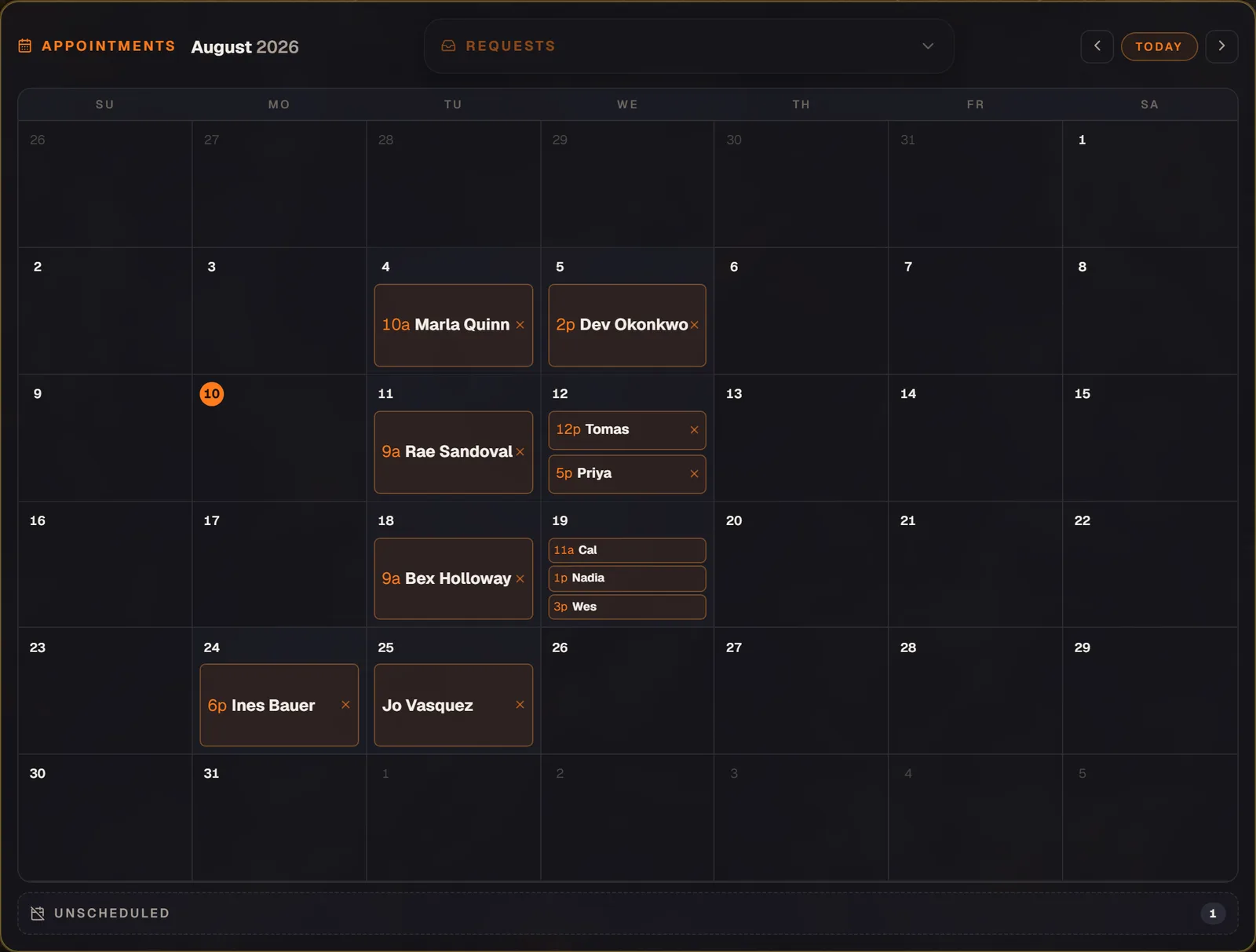 The month