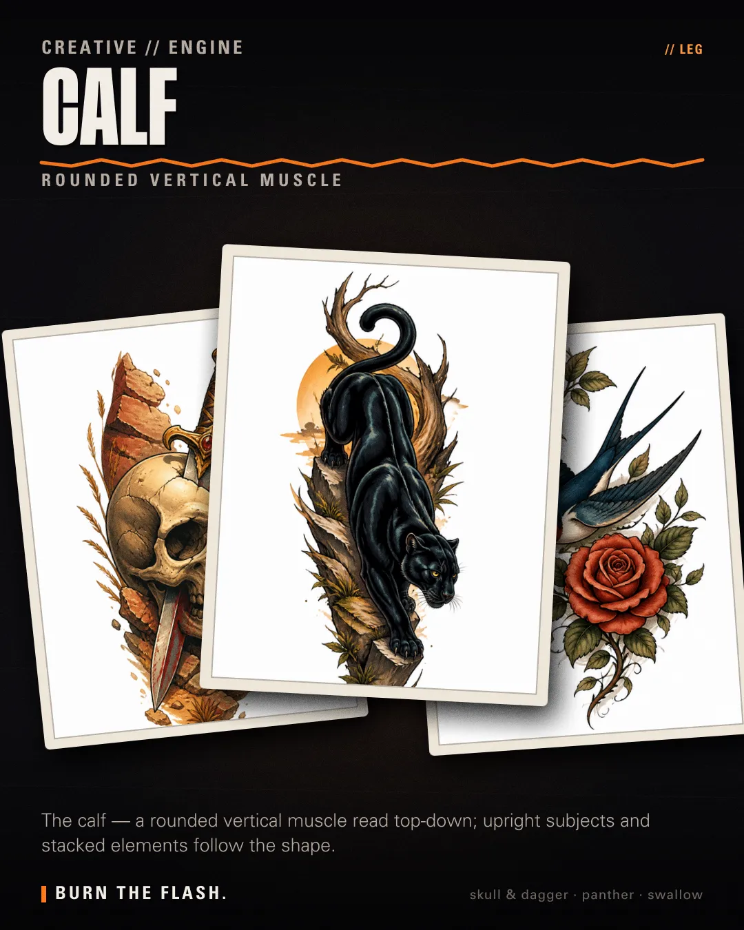 Calf placement poster