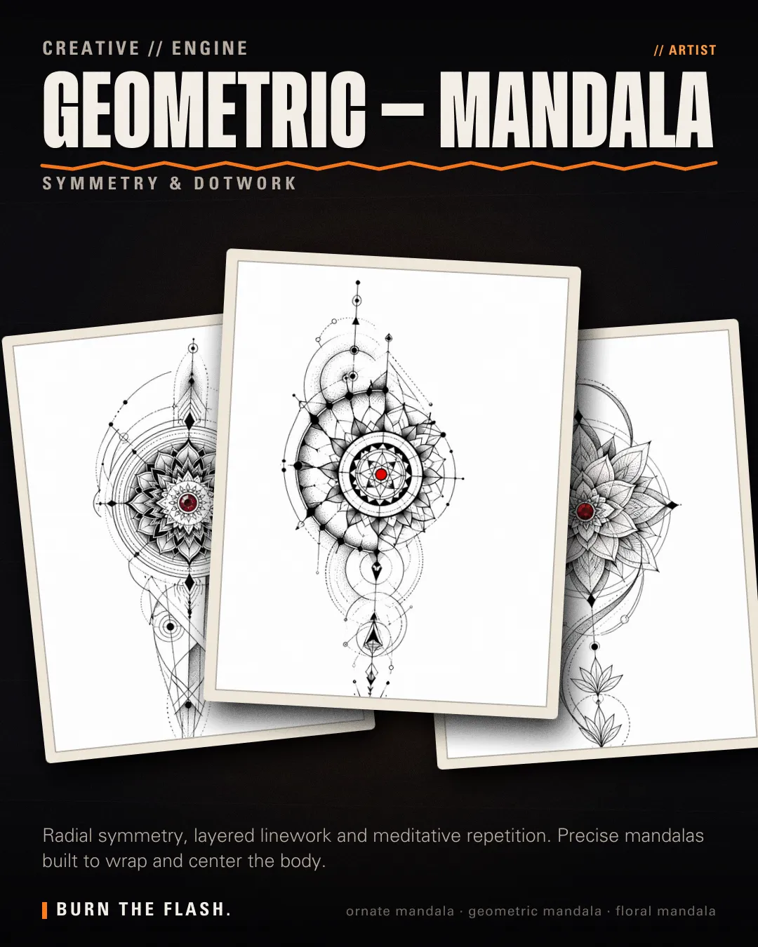Geometric - Mandala style poster