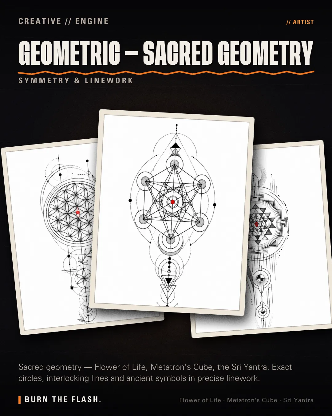 Geometric - Sacred Geometry style poster