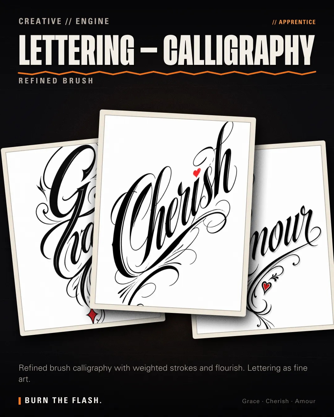 Lettering - Calligraphy style poster