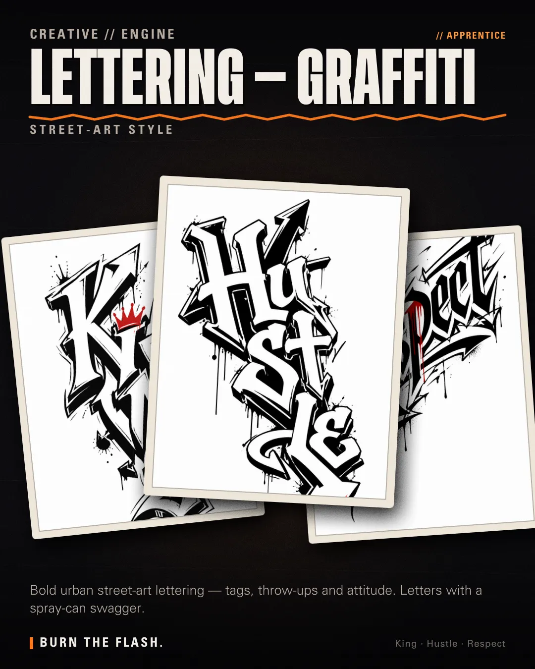 Lettering - Graffiti style poster